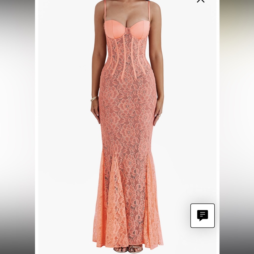 House of CB Cordelia Lace Corset Mermaid Gown